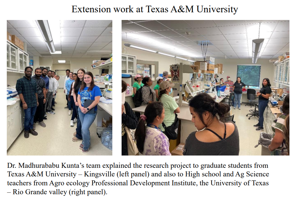 Extension work at Texas A&M University